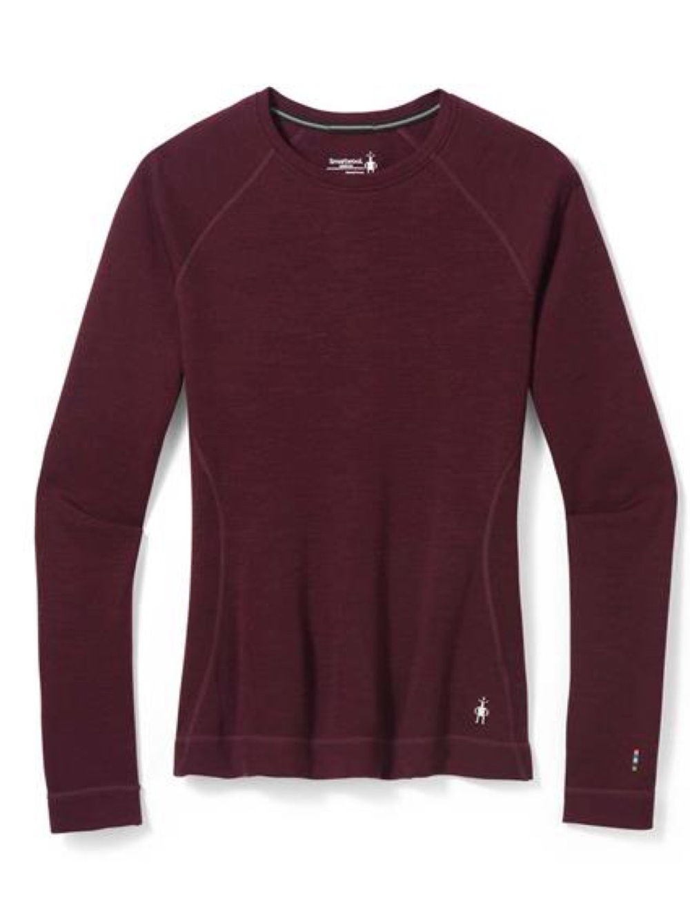 Smartwool Intraknit Longsleeve Thermal Merino 200 Base Layer Top in Blackcherry